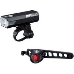 Cateye Ampp 400 Front/Orb Battery Rear Light Set