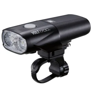 Cateye Volt 1700 Rechargeable Front Bike Light - Black / Front / Rechargeable