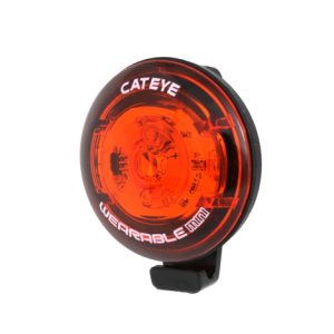 Cateye Wearable Mini Rear Light - Black / Rear / Non-Rechargeable