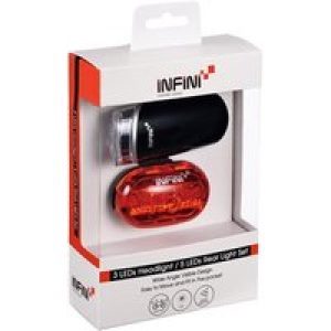 Infini 3 LED Front With Vista 5 LED Rear Lighting Twinpack Light Set