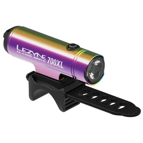 Lezyne Classic Drive 700XL Rechargeable Front Light - Rechargeable / Neo Metallic / Front