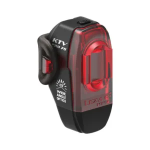 Lezyne KTV PRO Drive 75 Rechargeable Rear Bike Light  - Black / Rear / Rechargeable