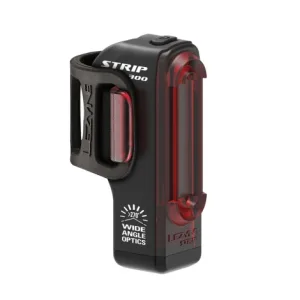 Lezyne Strip Drive Pro 300 Rechargeable Rear Bike Light - Black / Rear / Rechargeable