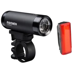 Ravemen CR500 & TR20 USB Rechargable Light Set - Black / Light Set / Rechargeable