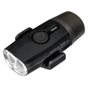 Topeak Headlux 100 USB Rechargable Front Bike Light - Black / Rechargeable / Front