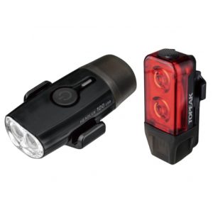 Topeak Powerlux USB Rechargable Bike Light Set - Black / Rechargeable / Light Set