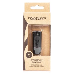 Wilier Compact USB Rechargeable Front Light - Black / Front / Rechargeable