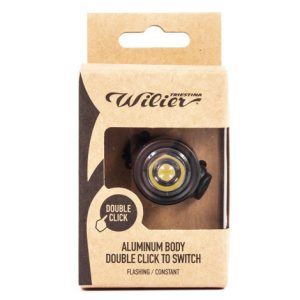 Wilier Double Click Front Light - Black / Front / Non-Rechargeable