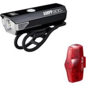 Cateye AMPP 200 & ViZ 100 Bike Light Set