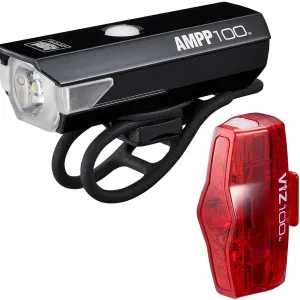 Cateye Ampp 100 / Viz 100 Bike Light Set