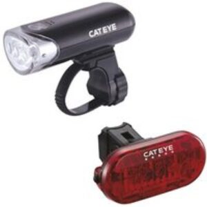 Cateye EL135 Front & OMNI 5 Rear Bike Light Set