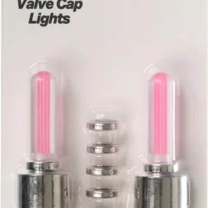 Halfords Essential Kids Bike Valve Cap Lights - Pink