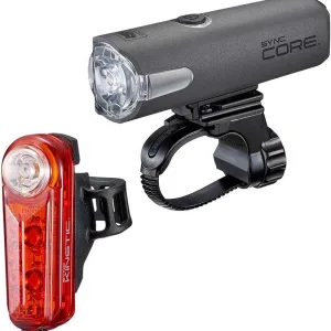 Cateye Sync Core And Kinetic Front And Rear Light Set
