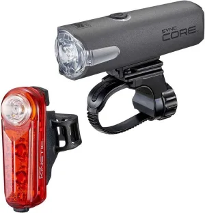 Cateye Sync Core And Kinetic Front And Rear Light Set