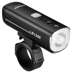 Ravemen LR1200 USB Rechargeable Curved Lens Front Light - Black / Front