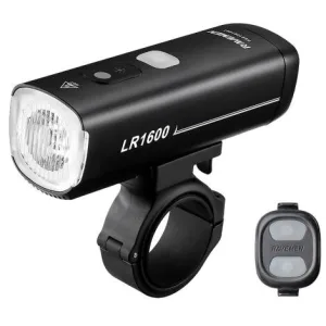 Ravemen LR1600 USB Rechargeable Curved Lens Front Light  - Black / Front
