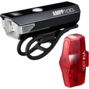 Cateye AMPP 100 and VIZ 100 Light Set