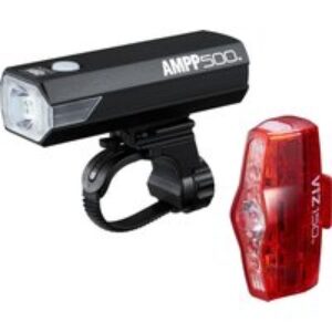 Cateye AMPP 500 and VIZ 150 Light Set - Black/Red