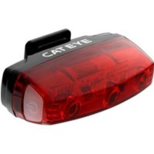 Cateye Rapid Micro USB Rechargeable Rear Light - Black/Red