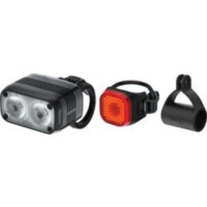 Knog Blinder 600 and Mini Square Light Set Black One Si