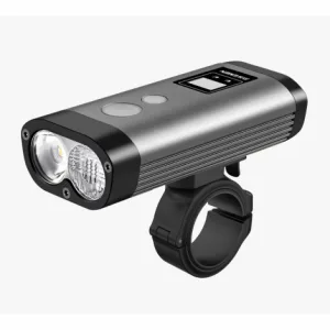 Ravemen PR1400 USB Rechargeable Front Light - Grey / Front / Rechargeable