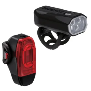 Lezyne KTV Drive Pro 300+ KTV Drive+ LED Bike Light Pair - Rechargeable / Black / Light Set