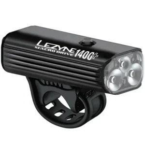 Lezyne Macro Drive 1400+ Front Bike Light - Black / Front / Rechargeable