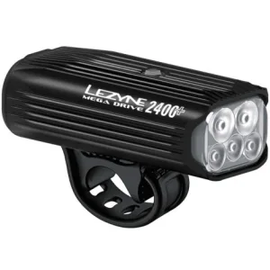 Lezyne Mega Drive 2400+ Front Bike Light - Rechargeable / Black / Front
