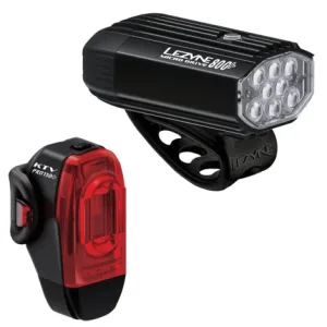 Lezyne Micro Drive 800+ KTV Drive Pro+ LED Bike Light Pair - Black / Light Set / Rechargeable