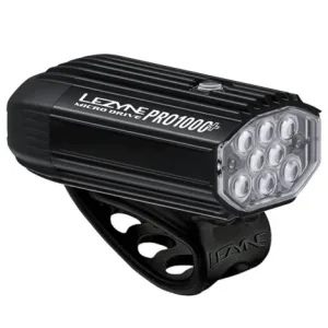 Lezyne Micro Drive Pro 1000+ LED Front Light - Black / Front / Rechargeable