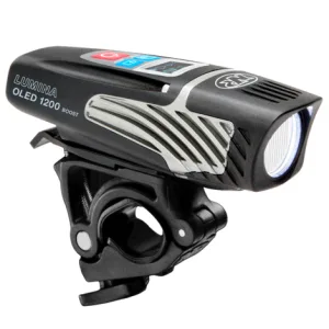 NITERIDER Lumina 1200 OLED Boost Front Bike Light - Black / Rechargeable / Front