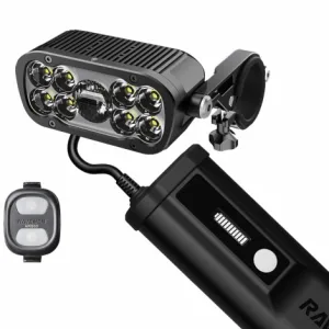 Ravemen XR6000 Wireless Switch MTB Front Headlight  - Rechargeable / Black / Front