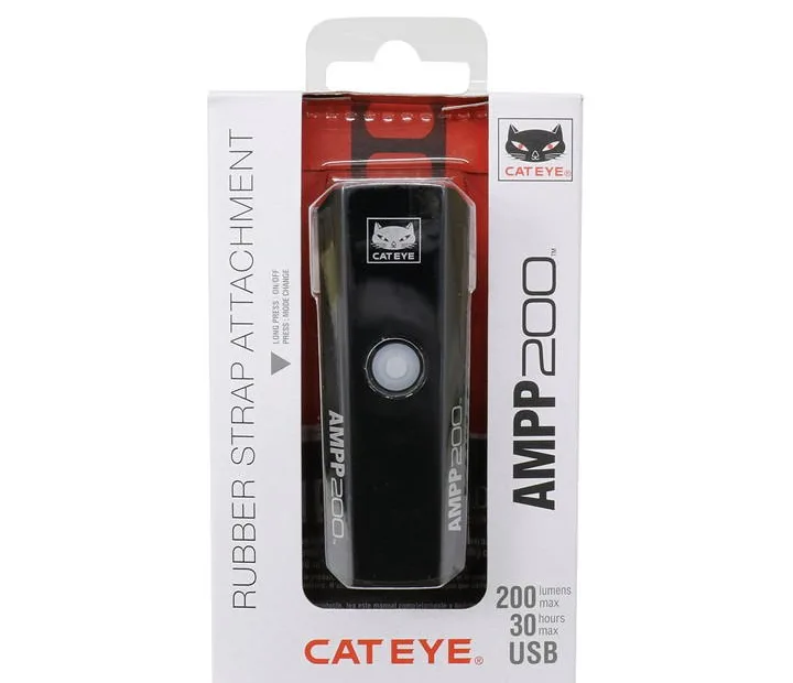 Cateye AMPP 200 Front Bike Light - Black