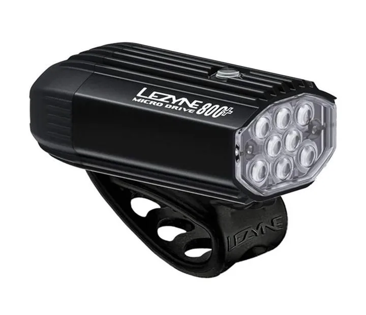 Lezyne Micro Drive 800+ Front - Black
