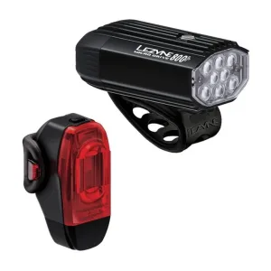 Lezyne Micro Drive 800+ / KTV+ Pair - Black