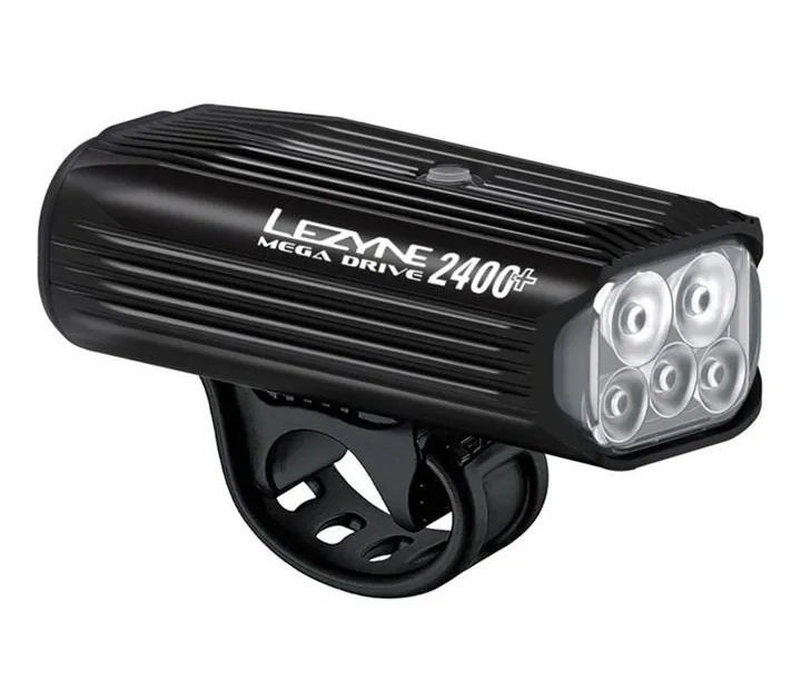 Lezyne Mega Drive 2400+ Front - Black