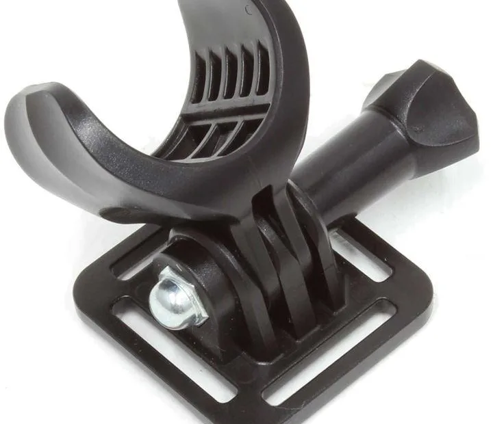 FWE Helmet Mount For 150/300/450/500 Lumen Front Lights with GoPro attachment - Grey