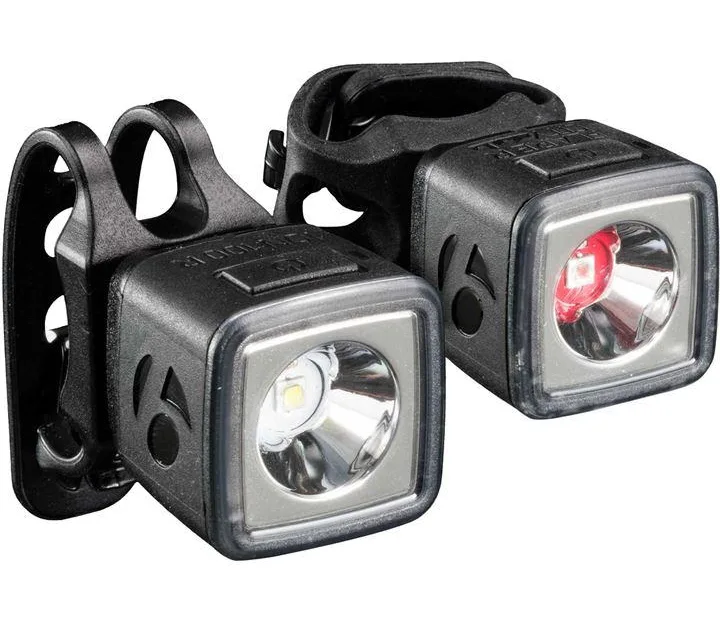 Bontrager Ion 100/Flare R City Light Set - 100/35 Lumen - Black