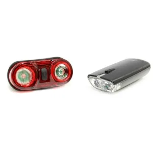 FWE Battery Light Set - 100/40 Lumen - Black