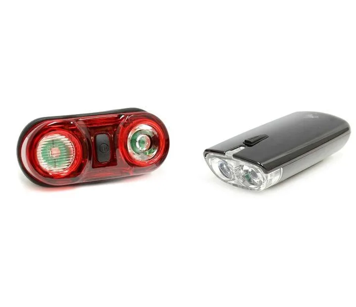 FWE Battery Light Set - 100/40 Lumen - Black