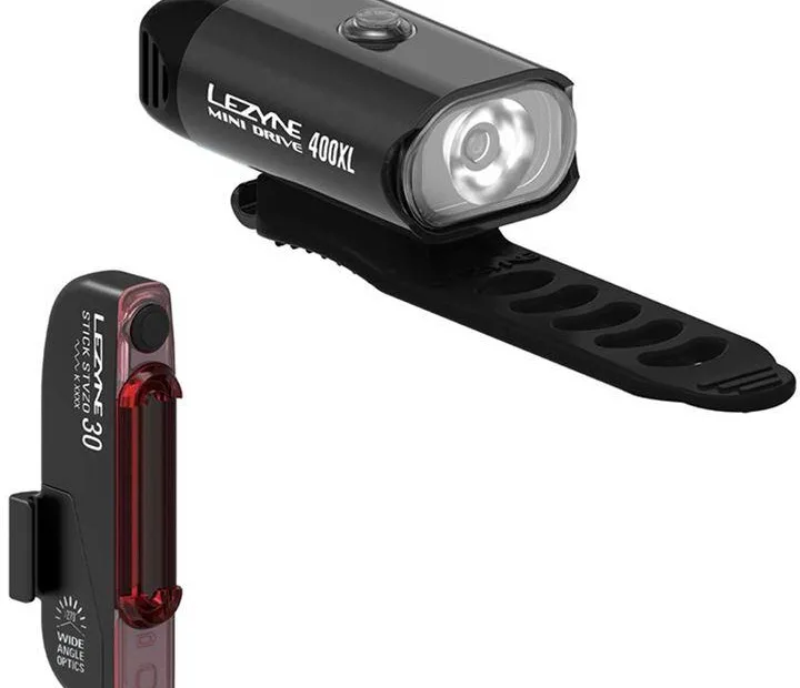 Lezyne Mini Drive 400 / Stick Light Set - Black