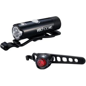 Cateye Cateye Volt 100XC / Orb Light Set - Black