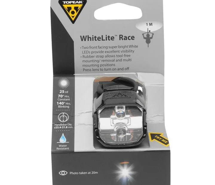 Topeak WhiteLite Race Bike Light - Black