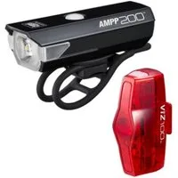 Cateye AMPP 200 / VIZ 100 Bike Light Set