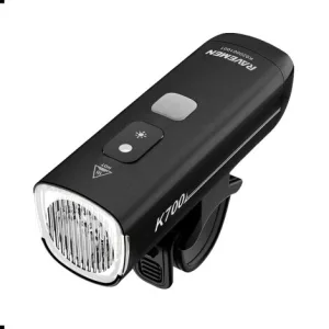 Ravemen K700 AI Nighttime USB Rechargeable Front Light - Black / Front / Rechargeable