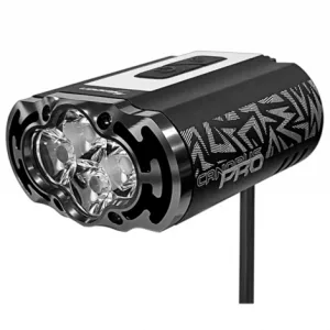 Moon Canopus Pro 6000 Rechargeable Front Bike Light - Black / Front / Rechargeable